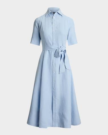Polo Ralph Lauren Belted Linen A-Line Shirtdress