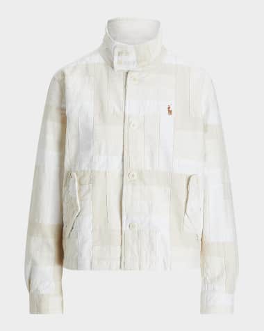 Polo Ralph Lauren Patchwork Mock-Neck Jacket