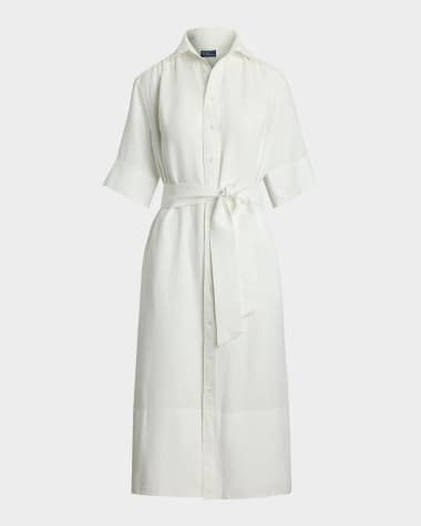 Polo Ralph Lauren Belted Linen Shirtdress