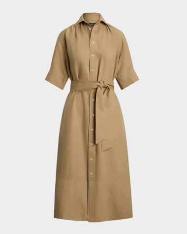 Polo Ralph Lauren Belted Linen Shirtdress