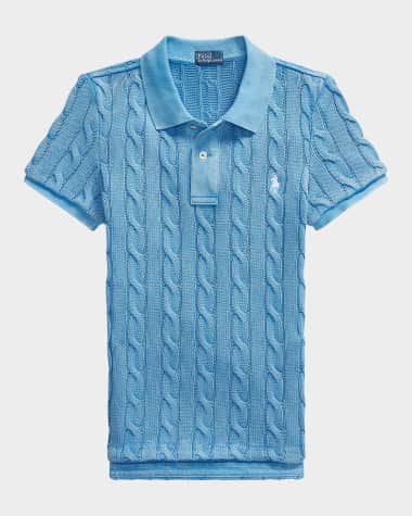 Polo Ralph Lauren Cable-Knit Polo Shirt