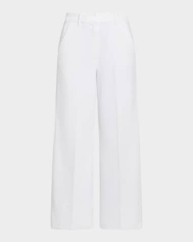 Marella Reseda1 Cropped Wide-Leg Pants
