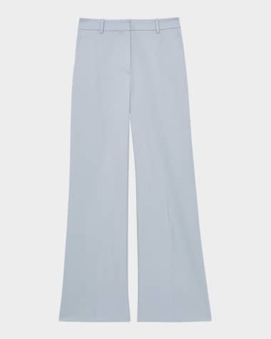 Reiss Millie Flared High-Rise Trousers
