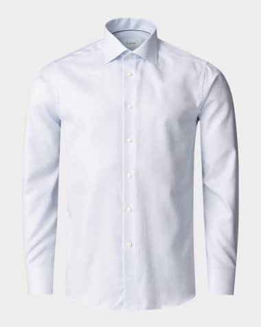 Eton Men's Signature Herringbone Dobby Contemporary-Fit Dress Shirt