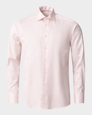 Eton Men's Signature Lyocell and Cotton Slim Fit Dress Shirt