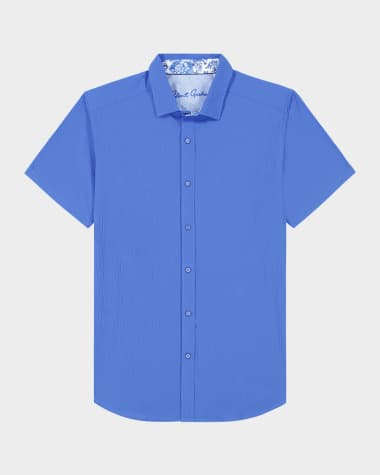 Robert Graham Men's Thresher Textured Short-Sleeve Shirt