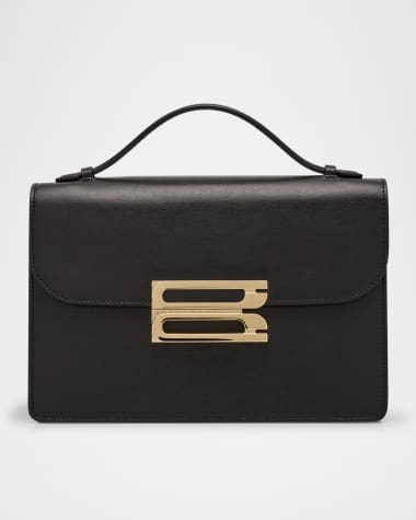 Victoria Beckham The Dorian Flap Leather Crossbody Bag