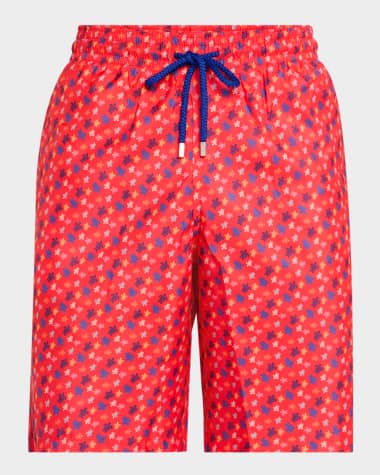 Vilebrequin Men's Okohina Mini Turtle Swim Trunks
