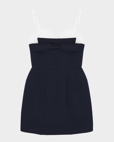 SHUSHU/TONG Double Bow Sling Mini Dress