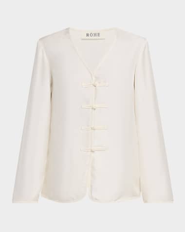 Rohe Silk Mandarin Closure Top