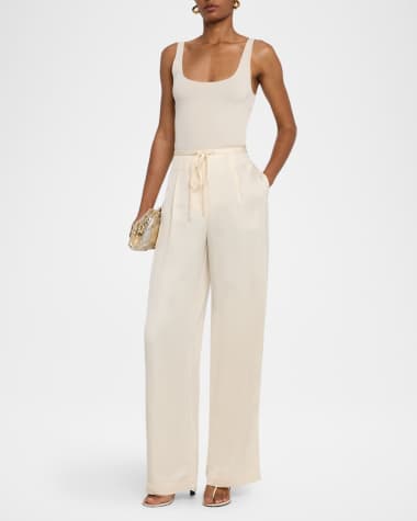 V-Neck Hardware One-Piece Swimsuit