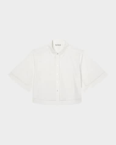 Rohe Ladder Embroidered Poplin Shirt