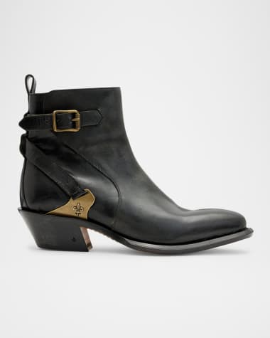John Varvatos Men's Crosby Saddle Jodhpur Leather Boots