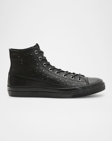 John Varvatos Men's Vulc Studded Leather Mid-Top Sneakers
