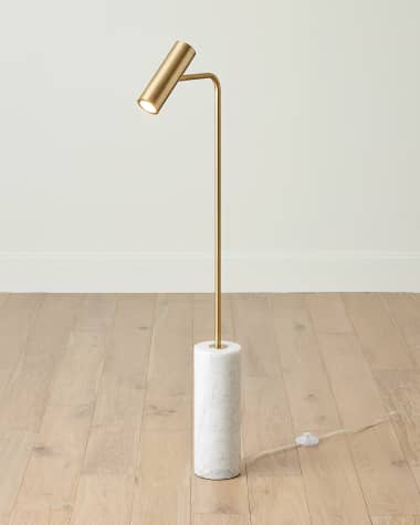 Global Views Brass Spot Floor Lamp