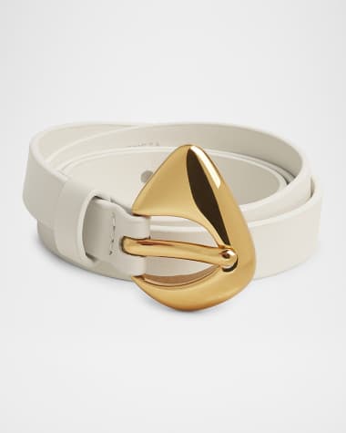 Bottega Veneta Fin Medium Leather Belt