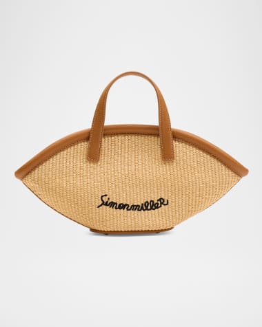 SIMONMILLER Mercado Mini Straw Tote Bag