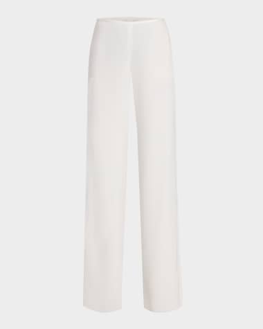 Emporio Armani High-Rise Straight-Leg Trousers