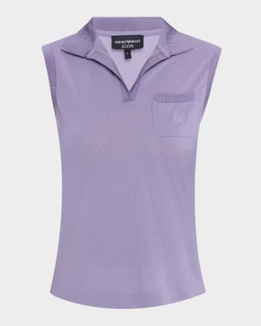 Emporio Armani Sleeveless Pique Polo