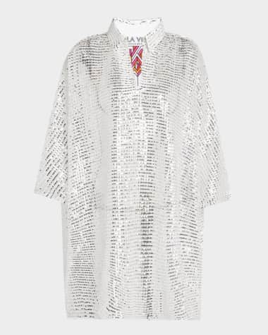 La Vie Style House Sequin Net Everyday Mini Dress