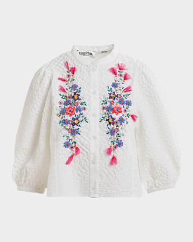 Essentiel Antwerp Heartfelt Embellished Button-Front Shirt