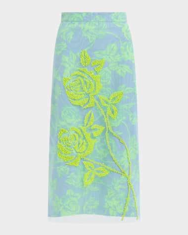 Essentiel Antwerp Hisces Tulle Midi Skirt
