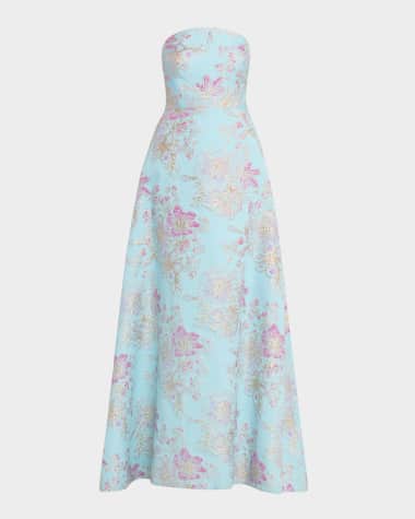 sachin and babi light blue dress Pattern Designer Evening Gowns for Women