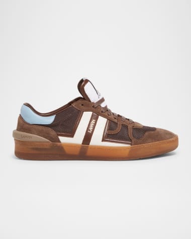 Lanvin Men's Clay Mesh Low-Top Sneakers