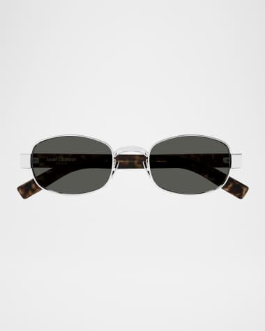 Saint Laurent Unisex Round Metal Sunglasses