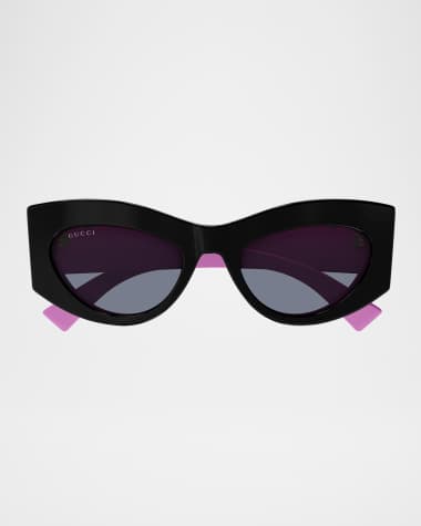 Gucci Cat-Eye Recycled Acetate Sunglasses