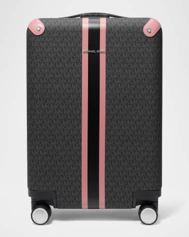 MICHAEL Michael Kors Small Hardcase Striped Monogram Trolley