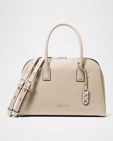 MICHAEL Michael Kors Medium Zip Leather Satchel Bag