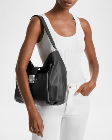 V-Neck Hardware One-Piece Swimsuit