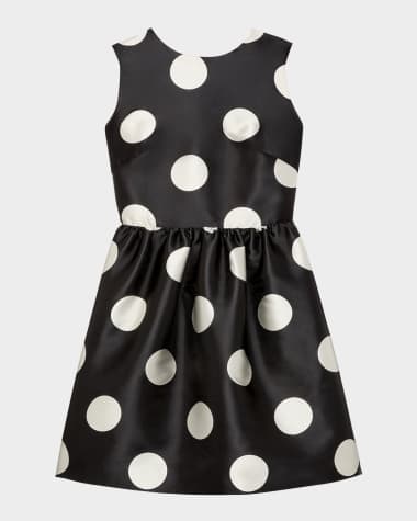 kate spade new york breezy dot cutout bow-back mini dress