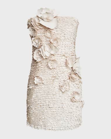Halston Farren Strapless Paillette & Applique Gown