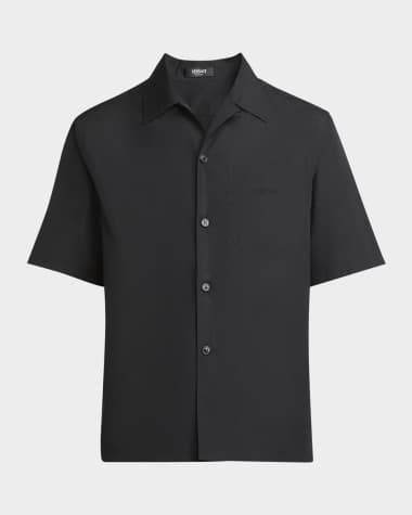 Versace Men's Medusa Cameo Poplin Sport Shirt