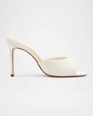 Schutz Cloe Calfskin Stiletto Slide Sandals