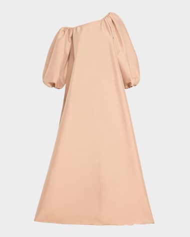 BERNADETTE Nathalie Puff-Sleeve Off-The-Shoulder Gown