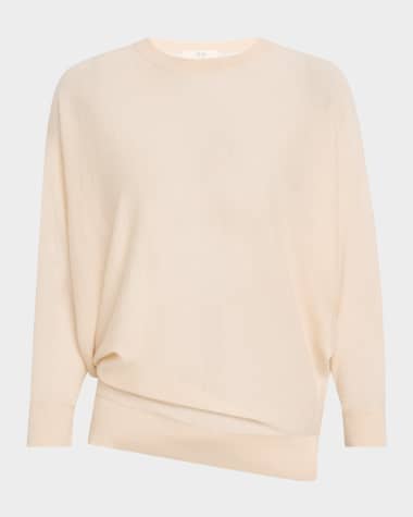 Co Asymmetric Cashmere Crewneck Sweater