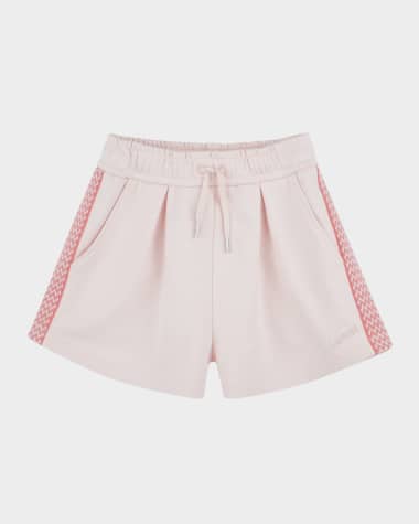 Lanvin Girl's Curb Braid Detailed Shorts, Size 8-14