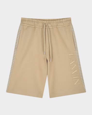 Lanvin Boy's Curbisme-Trim Bermuda Shorts, Size 8-14