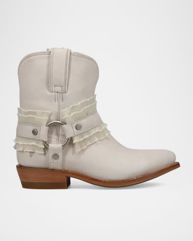 Frye Billy Harness Ruffle Booties