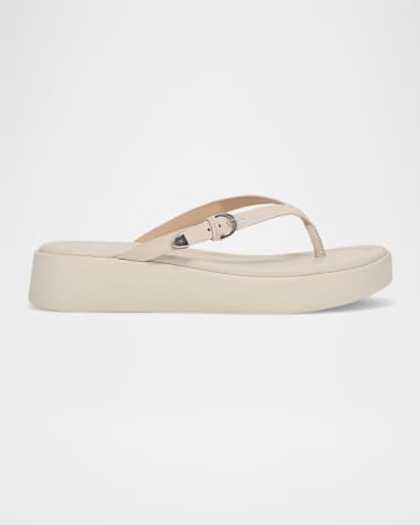 Frye Maya Buckle Thong Sandals
