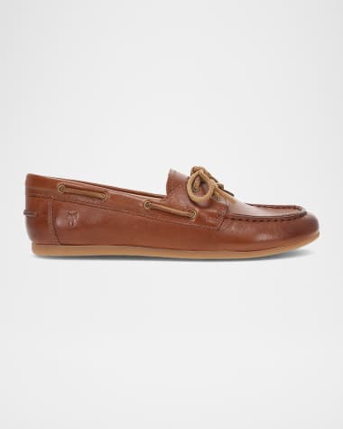 Frye Naya Leather Boat Loafers