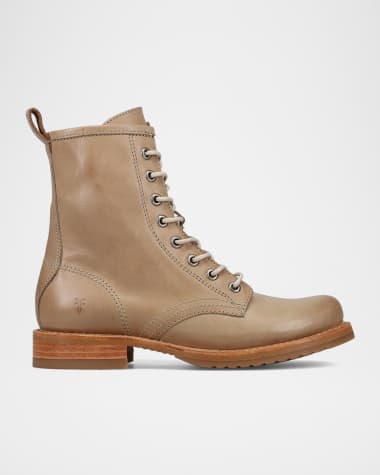 Frye Veronica Flex Leather Combat Boots