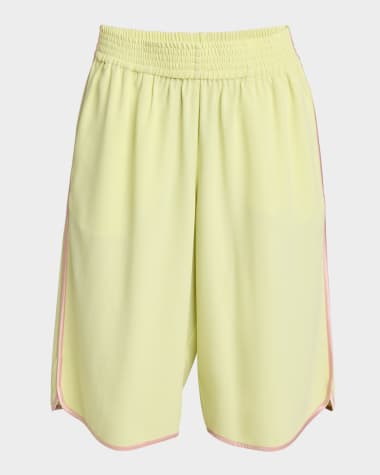 Dries Van Noten Priya Straight-Leg Crop Track Pants