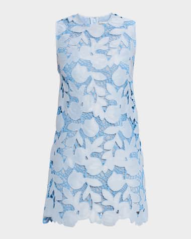 SIMKHAI Mickie Cotton Floral Lace Mini Dress