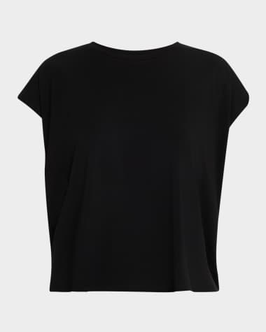 Eileen Fisher Crewneck Stretch Jersey Top