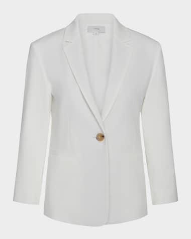 Vince Shrunken Linen Blazer