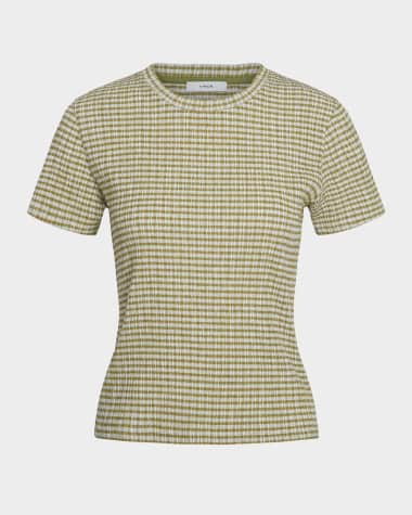Vince Short-Sleeve Crewneck Top